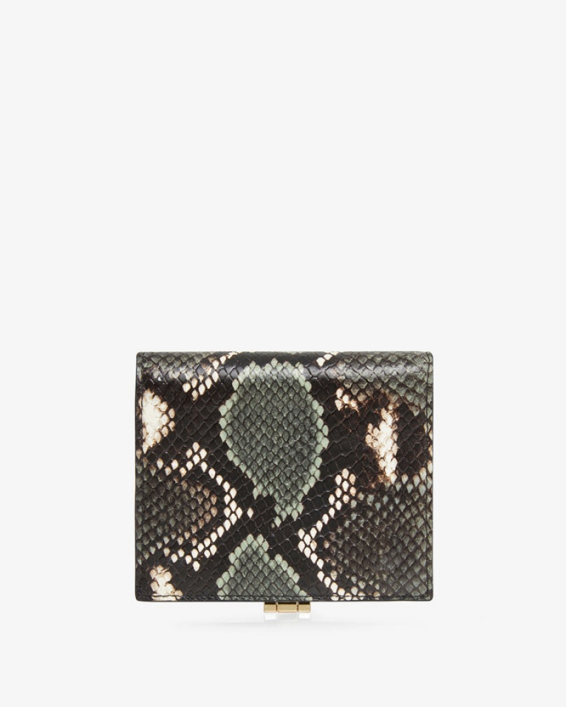 Snake Strathberry Melville Street Embossed Leather Wallet | UK JXMV-26354