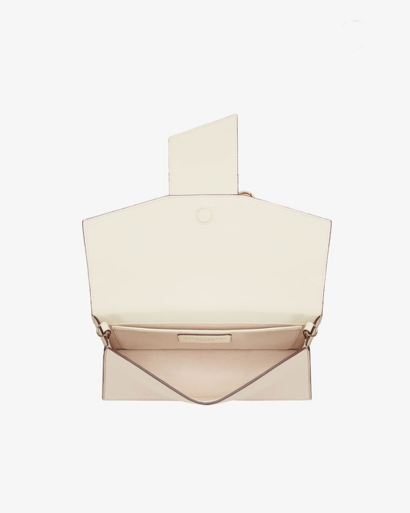 White Beige Strathberry Crescent Mini Bag | UK NROC-54869