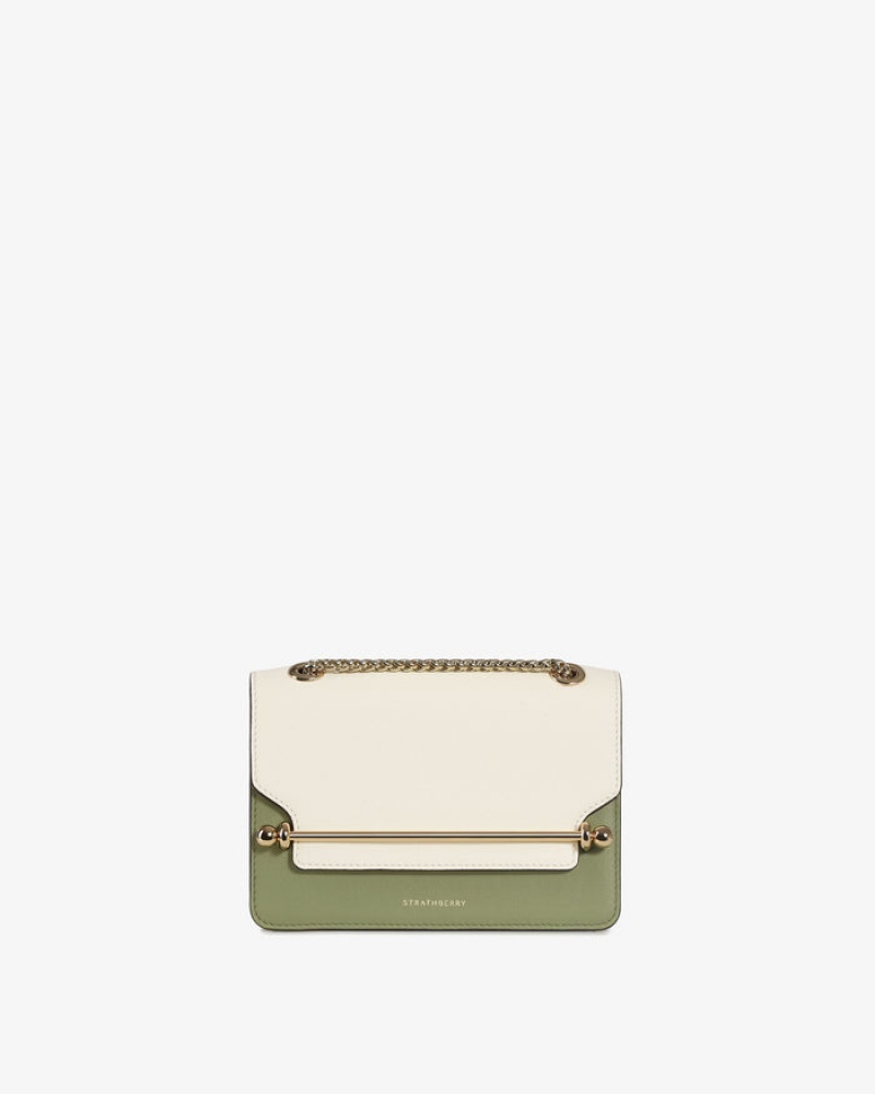 White Olive Strathberry East/West Mini Bag | UK ROXI-05432