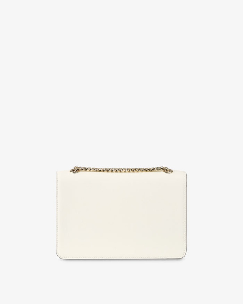 White Strathberry East/West Crossbody Bag | UK PHLG-31894