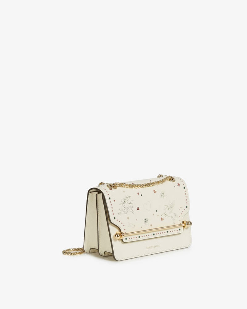 White Strathberry East/West Mini Bag | UK CGJE-30481