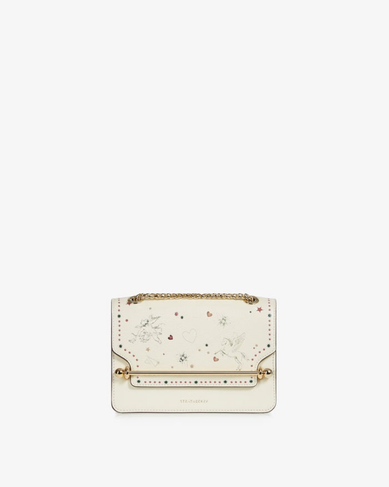 White Strathberry East/West Mini Bag | UK CGJE-30481