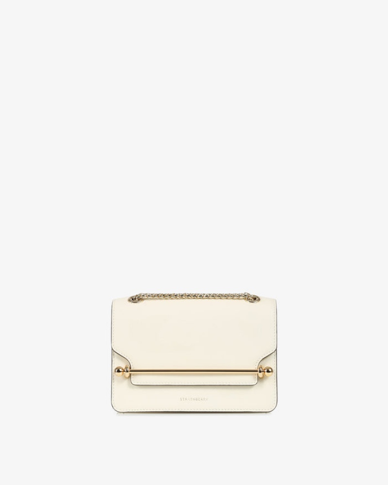 White Strathberry East/West Mini Bag | UK IXQA-87541