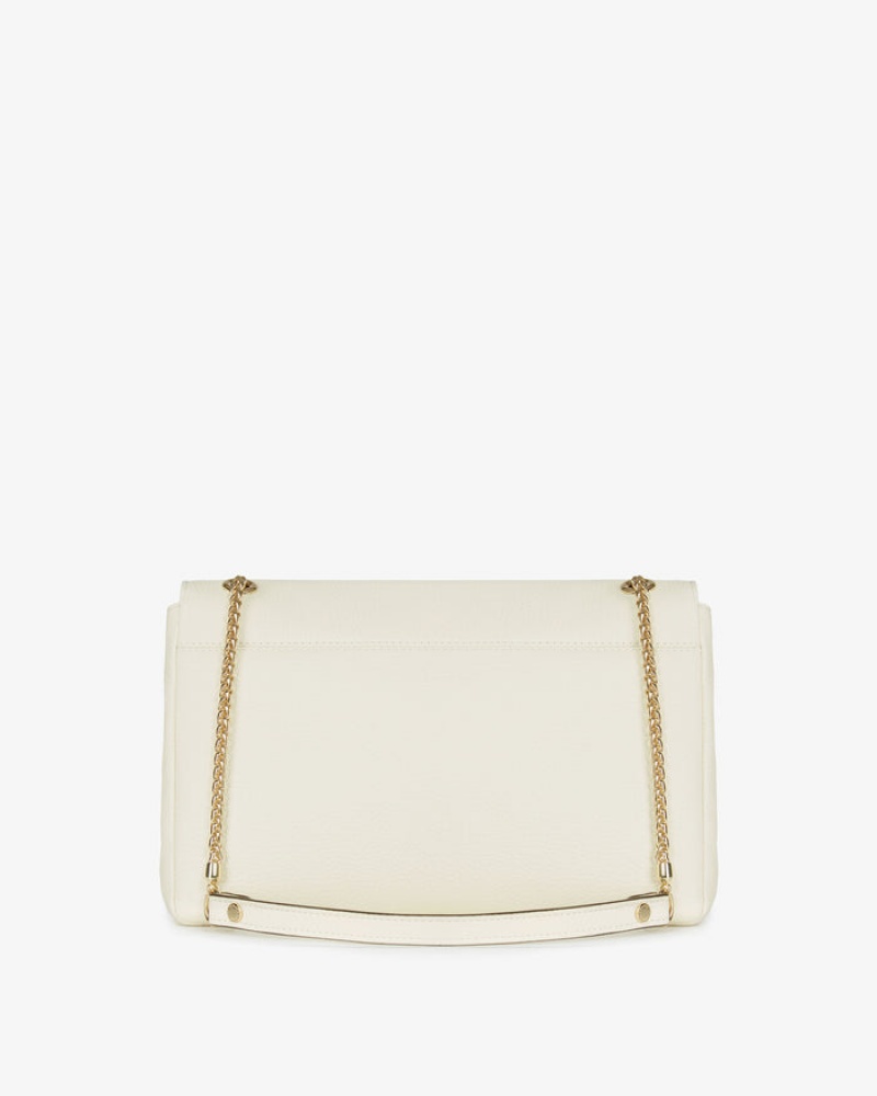 White Strathberry East/West Soft Shoulder Bag | UK UMJX-74350