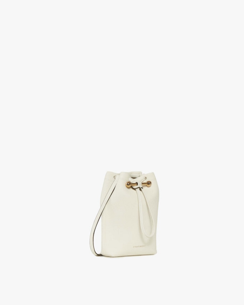 White Strathberry Lana Osette Pouch Crossbody Bag | UK UNYR-06147