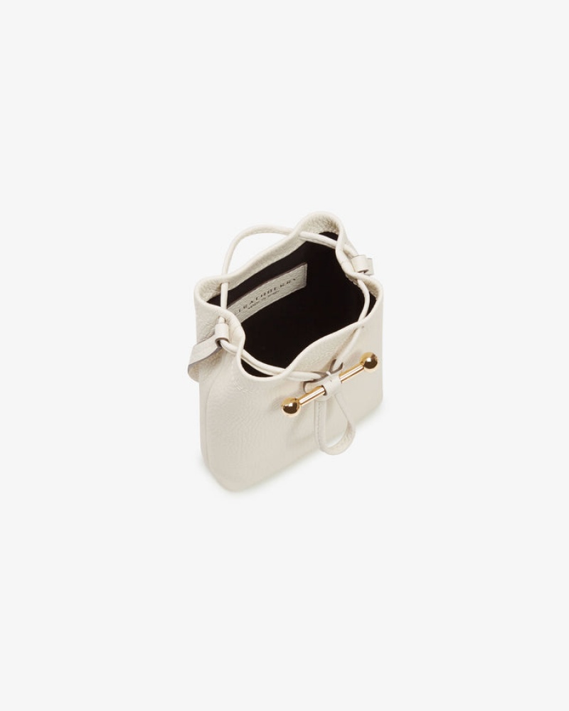 White Strathberry Lana Osette Pouch Crossbody Bag | UK UNYR-06147