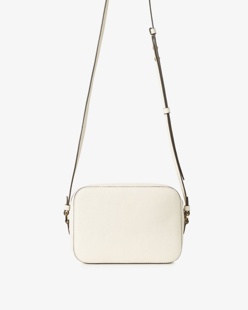 White Strathberry Mosaic Camera Shoulder Bag | UK IDHT-98617