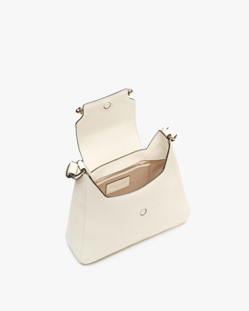 White Strathberry Multrees Hobo Crossbody Bag | UK QRHY-62879