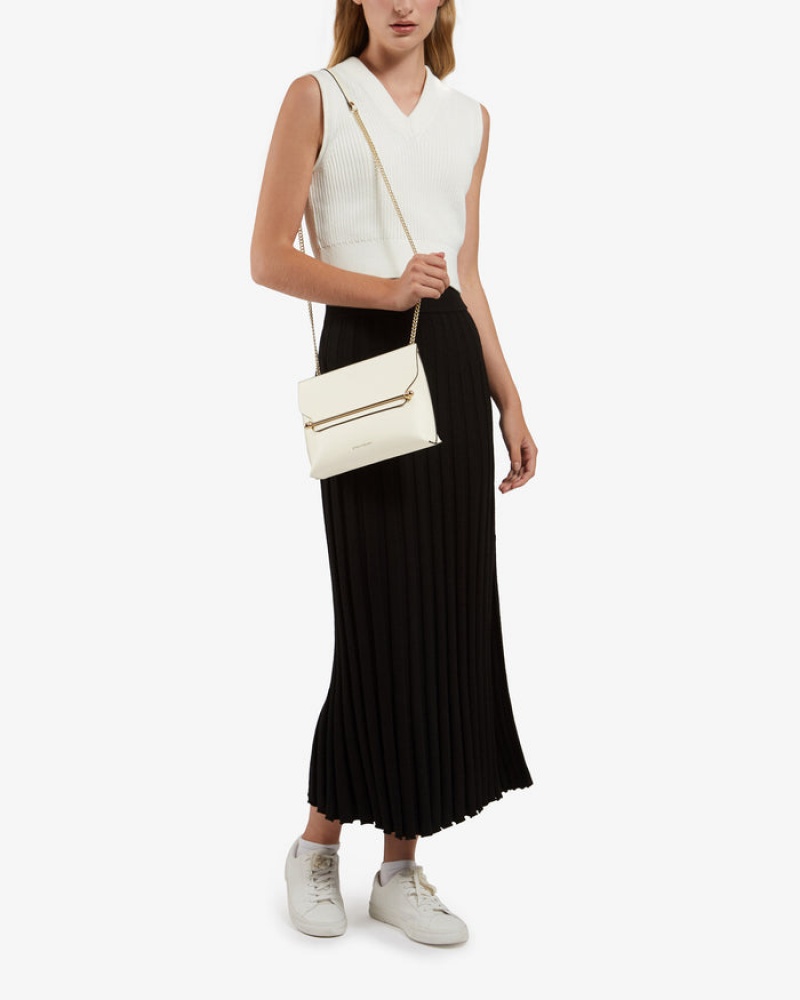 White Strathberry Stylist Crossbody Bag | UK OMTU-38416