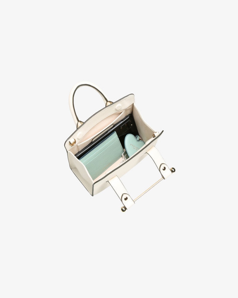 White Strathberry The Nano Tote Crossbody Bag | UK CUOV-41387