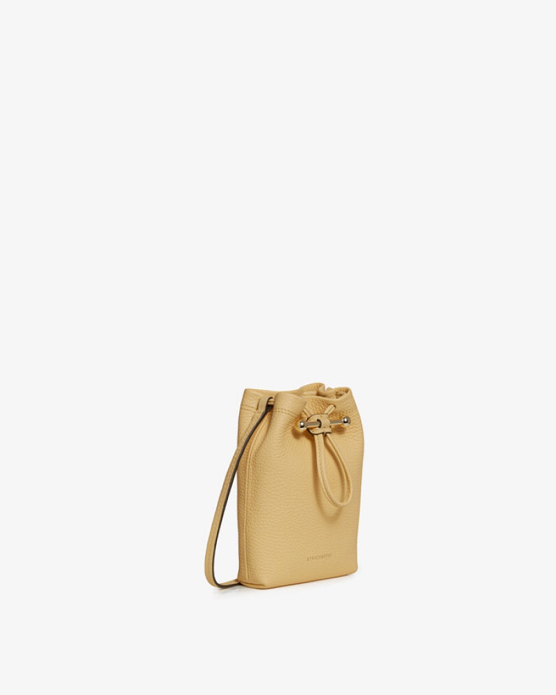 Yellow Strathberry Lana Osette Pouch Mini Bag | UK SOMR-95406