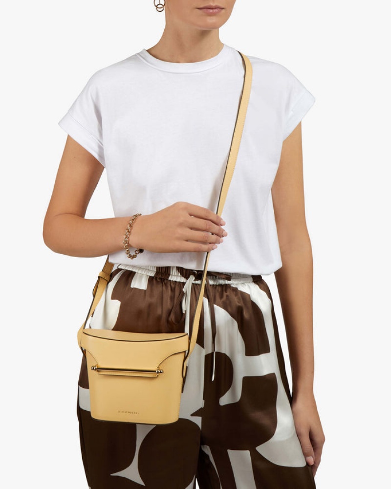 Yellow Strathberry Safari Crossbody Bag | UK MFES-50127